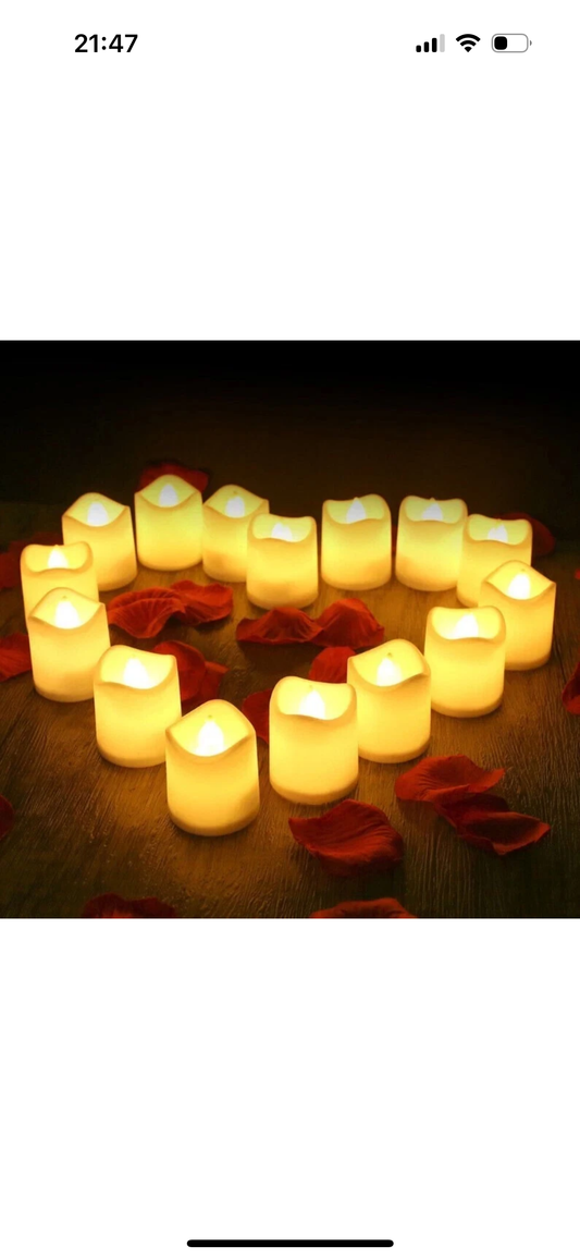 Flickering TEA Lights (15+ Piece Set)