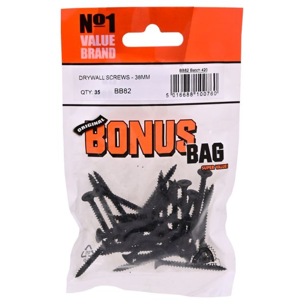 Bag Drywall Screws 38mm