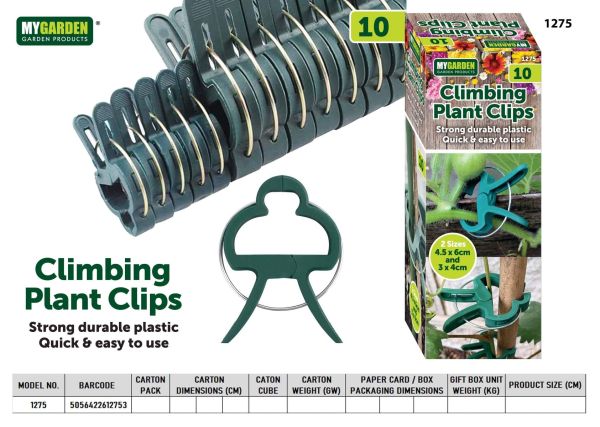 Garden Climbing Plant Clips 10 pack