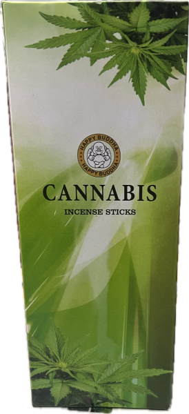 Happy Buddha Incense Sticks Cannabis 6 pack