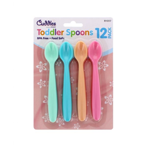 Cuddles Assorted Toddler Spoons 12 pack