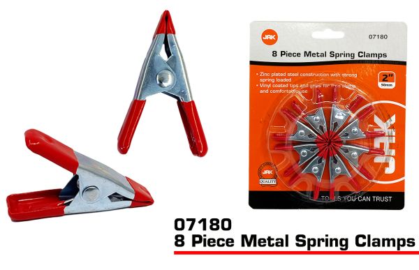 Metal Spring Clamps 8 pack