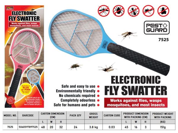 Pest Guard Blue Electronic Fly Swatter