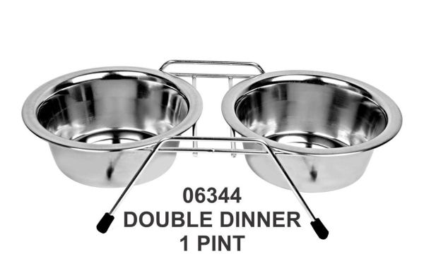 Pet Bowl Double Dinner 1 Pint