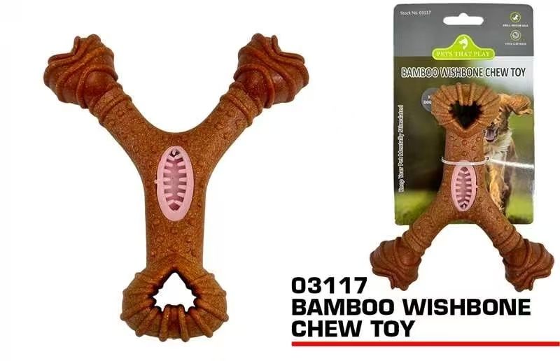 Pets That Play Bamboo Wishbone Chew Toy