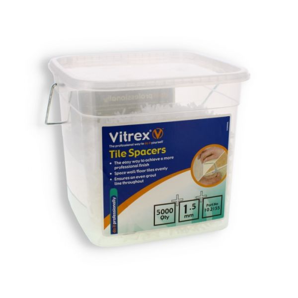 Vitrex 1.5mm Tile Spacers In Box 5000 pack