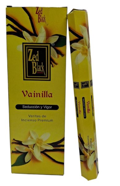 Zed Black Vanilla Premium Incense Sticks 6 pack