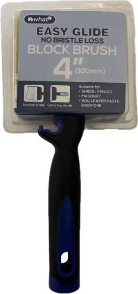 Easy Glide No Bristle Loss 4" Block Brush