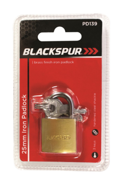 Blackspur 25mm Iron Padlock