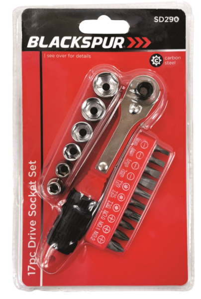 Blackspur Drive Socket 17 pack