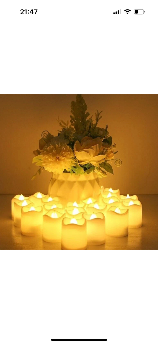 Flickering TEA Lights (15+ Piece Set)