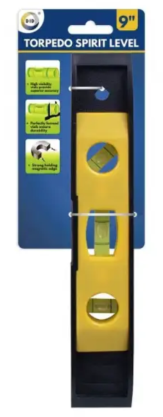 DID 9" Torpedo Spirit Level