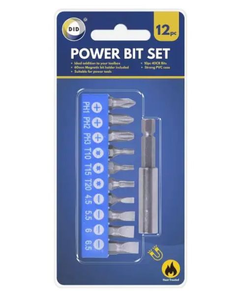 Power Bit Set 12 pack