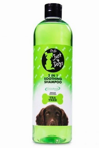 Dr J's Just 4 Dogs 2 in 1 Soothing Shampoo Tea Tree 500ml