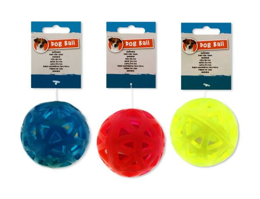 Flexible Hollow Strong Rubber Dog Ball For Play