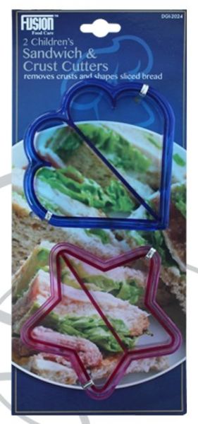 Fusion Childrens Sandwich & Crust Cutters 2 pack