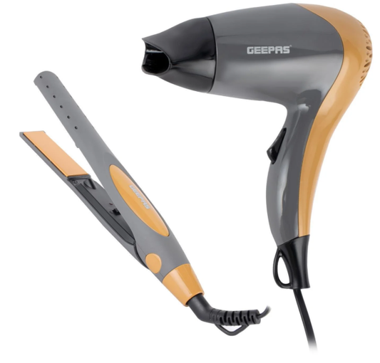 Geepas 2 In 1 Hair Dryer & Hair Straightener