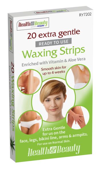 Health & Beauty Extra Gentle Waxing Strips 20 pack