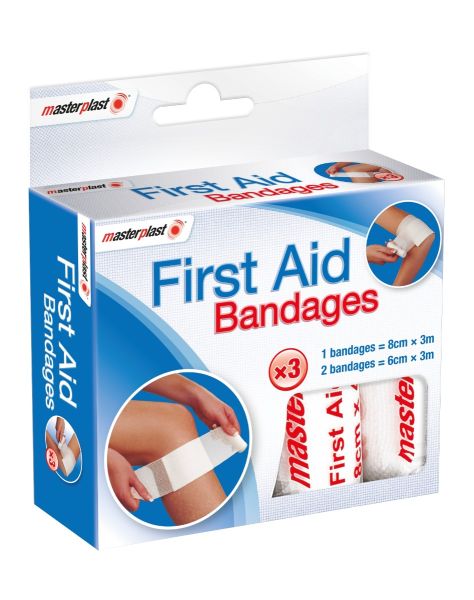 Masterplast First Aid Bandages 3 pack
