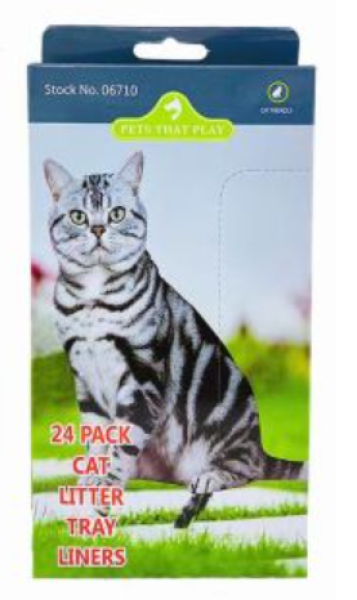 Pets That Play Cat Litter Tray Liners 24 pack