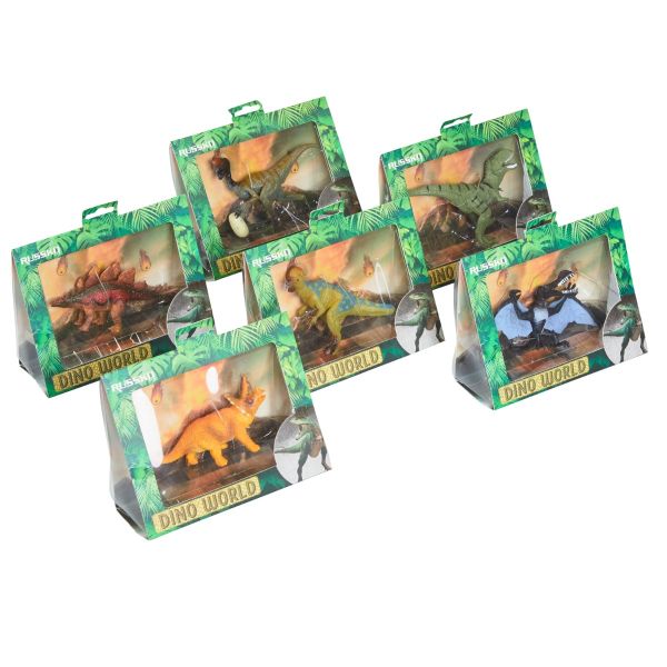 x12 Russko Assorted Dino World Dinosaur full box of x12