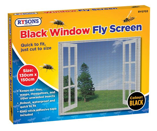 Rysons Window Fly Screen Black