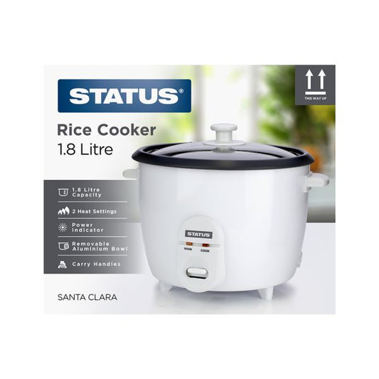 Santa Clara 1.8L Round Rice Cooker (White)