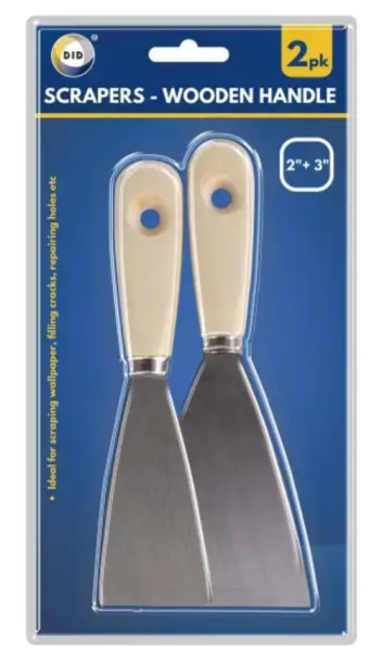 Scrapers With Wooden Handle 2 pack