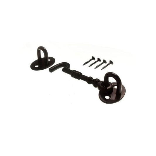 Specialist Hardware 150mm/6" Cast Black Cabin Hook