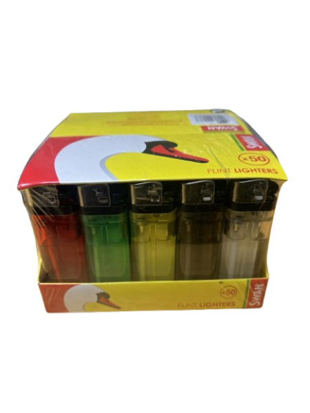 Swan Flint Disposable Lighters 50 pack