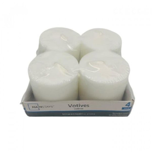 Votives Unscented Candles 4 pack