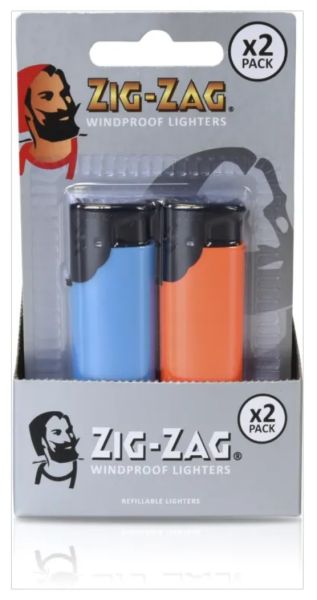 Zig Zag Windproof Lighters 2 pack